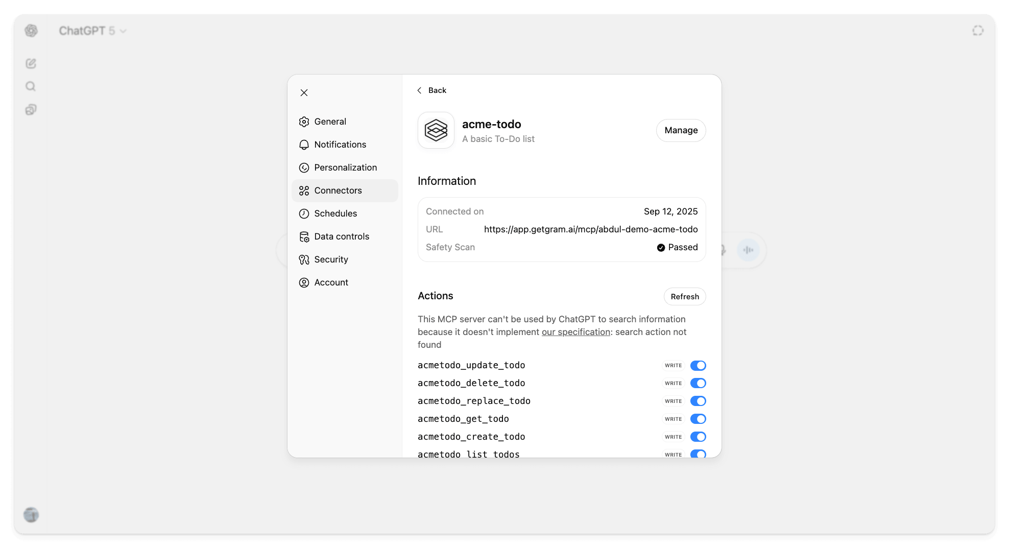 Remote MCP tool installed
